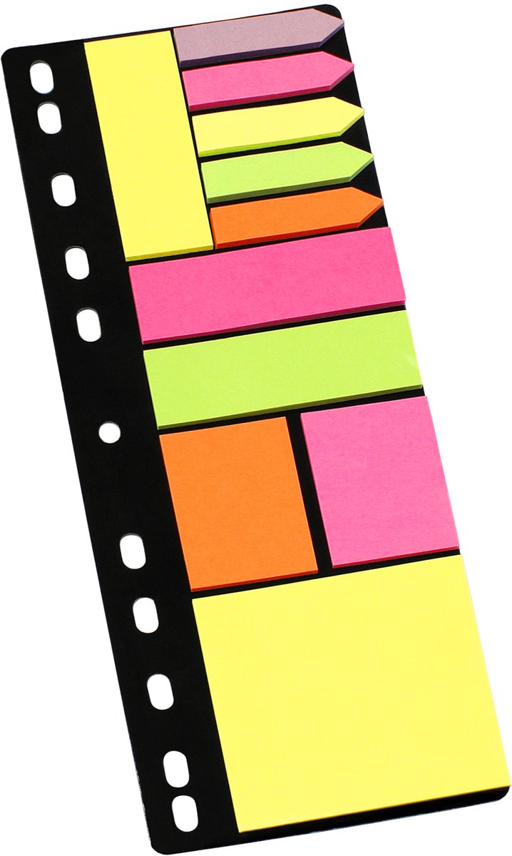 Info Sticky Notes 3 kleuren diverse formaten - IN-8748-09