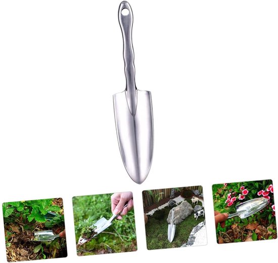 Aluminium Tuinschepje Lichtgewicht Tuinspade Praktisch Tuingereedschap Voor Bloemen Planten Graven Soil Digger Voor Tuiniers van Merkloos	 — afbeelding 5