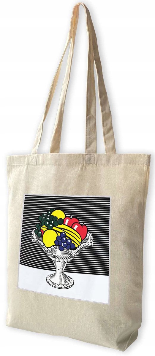Roy Lichtenstein Shopper Tas met Patch - Stilleven Kristallen Kom
