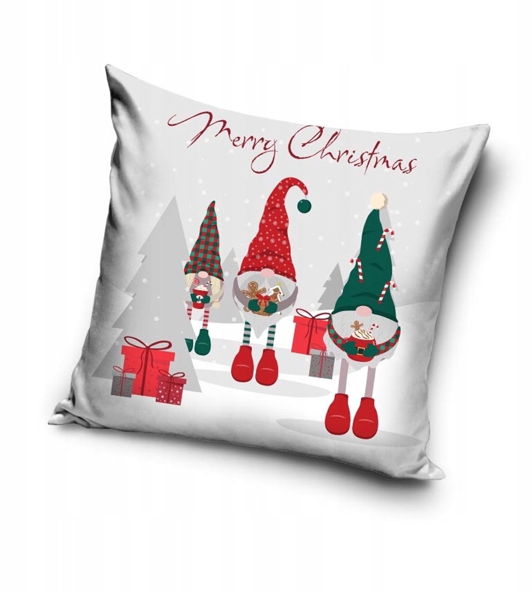 Kerst Kussenhoes 40x40 cm - Zacht Velvet met Rits