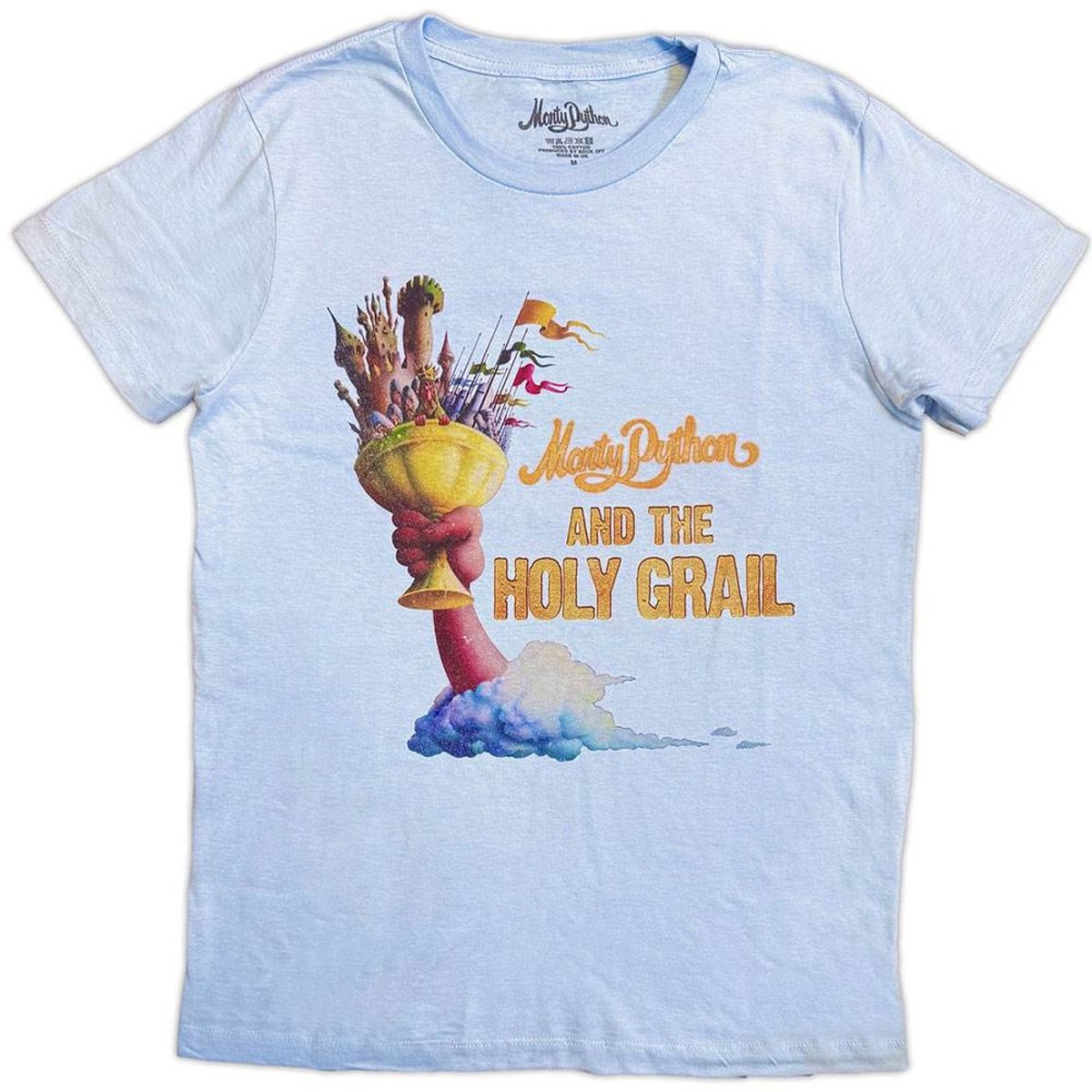 Monty Python - Holy Grail Lifted Dames Tshirt - L - Blauw