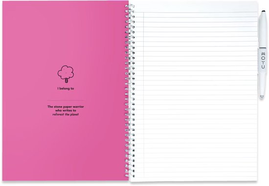 MOYU - Carnet Pink Passion - Carnet Effaçable A4 Premium