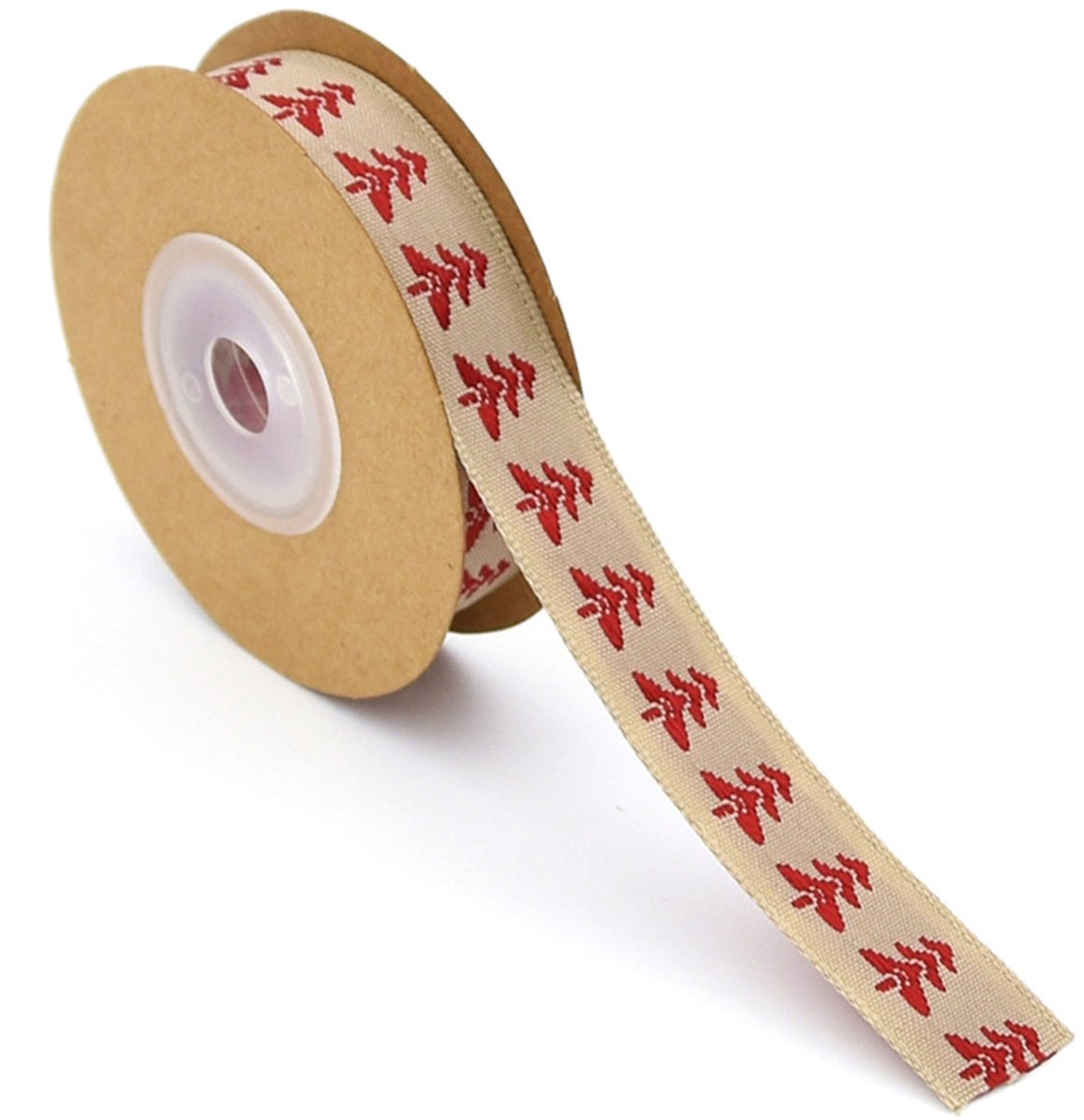 QTTVBTNA 1,5 cm kerstcadeau lint - multifunctioneel katoen-linnen lint - duurzaam, zacht en geschikt voor DIY, bloemen, geschenken en feestdecoratie