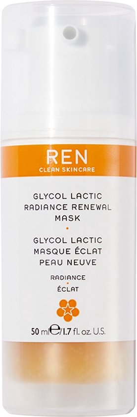 Ren Clean Skincare - Radiance Glycol Lactic Radiance Renewal AHA Mask - Exfoliační pleťová maska pro rozjasnění pleti (L)