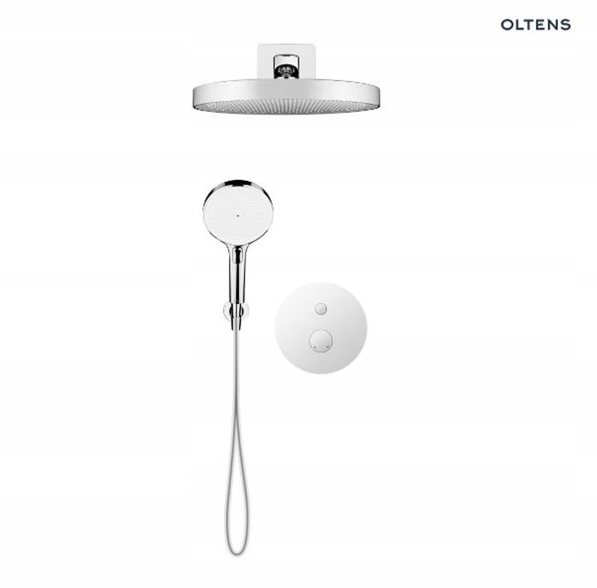 Oltens Hamnes Doucheset Inbouw met regendouche 32cm Chroom
