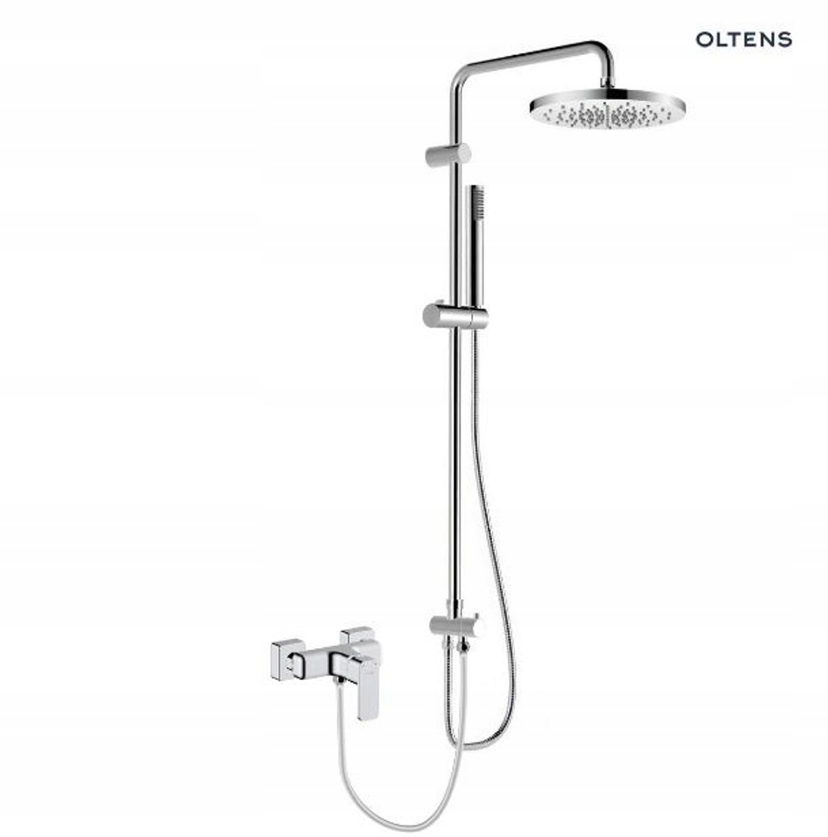 Oltens Hadsel Doucheset Opbouw met 25cm Douchekop, Chroom