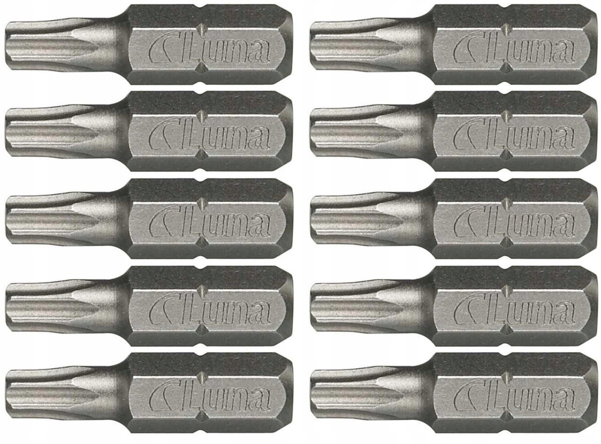 Luna Torx Bitjes met Gat TX20 - 10 Stuks