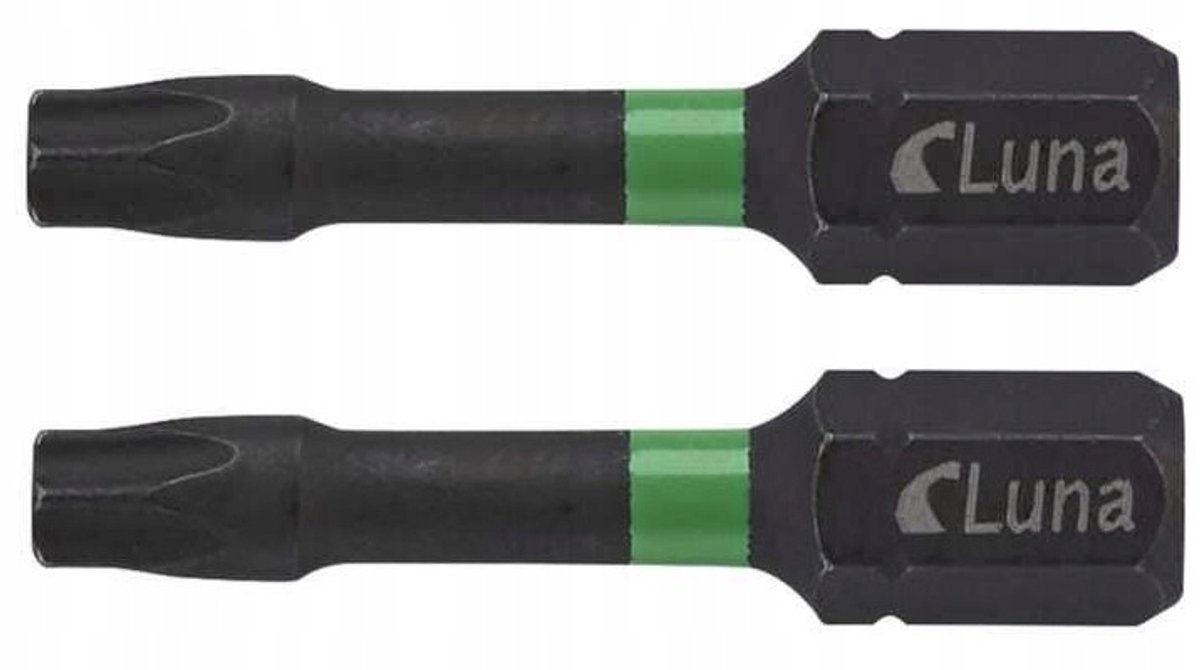 Luna Impact TX20 Torx Bit 32mm - 2 Stuks