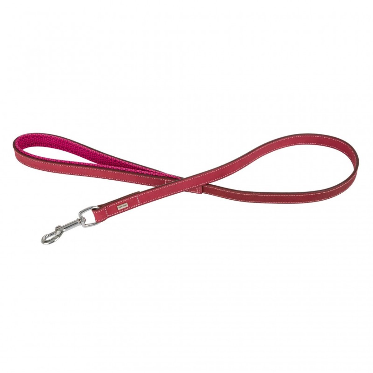 Barry King Leren Hondenhalsband 20mm x 100cm - Donkerroze