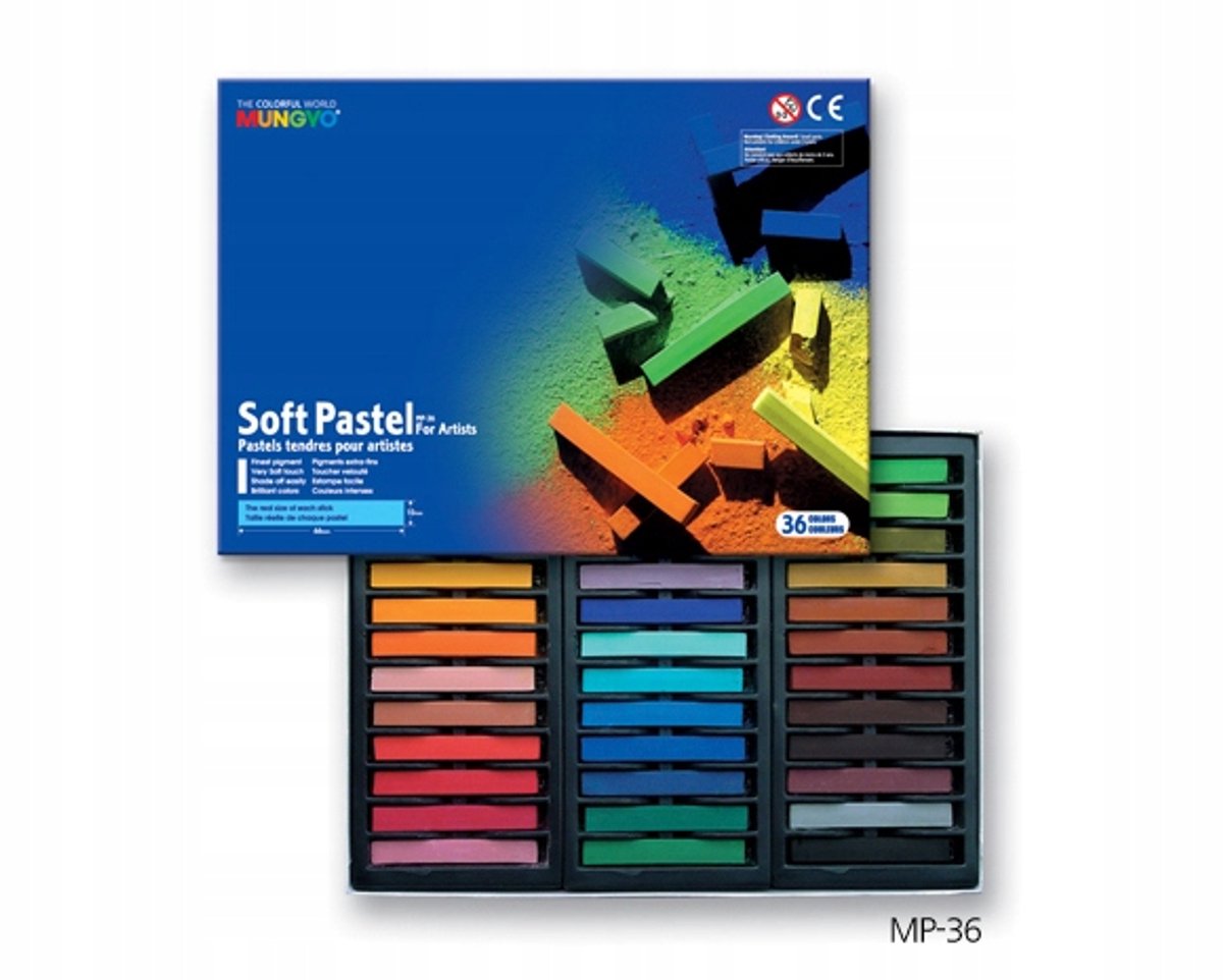 Mungyo MP-36 Droge Pastels Set - 36 kleuren