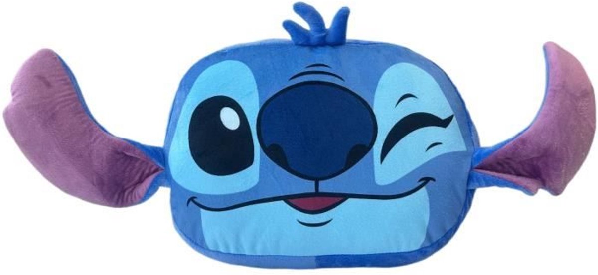 3D Cocooning Kussen - LILO & STITCH - Stitch - Microvezel - 30 cm