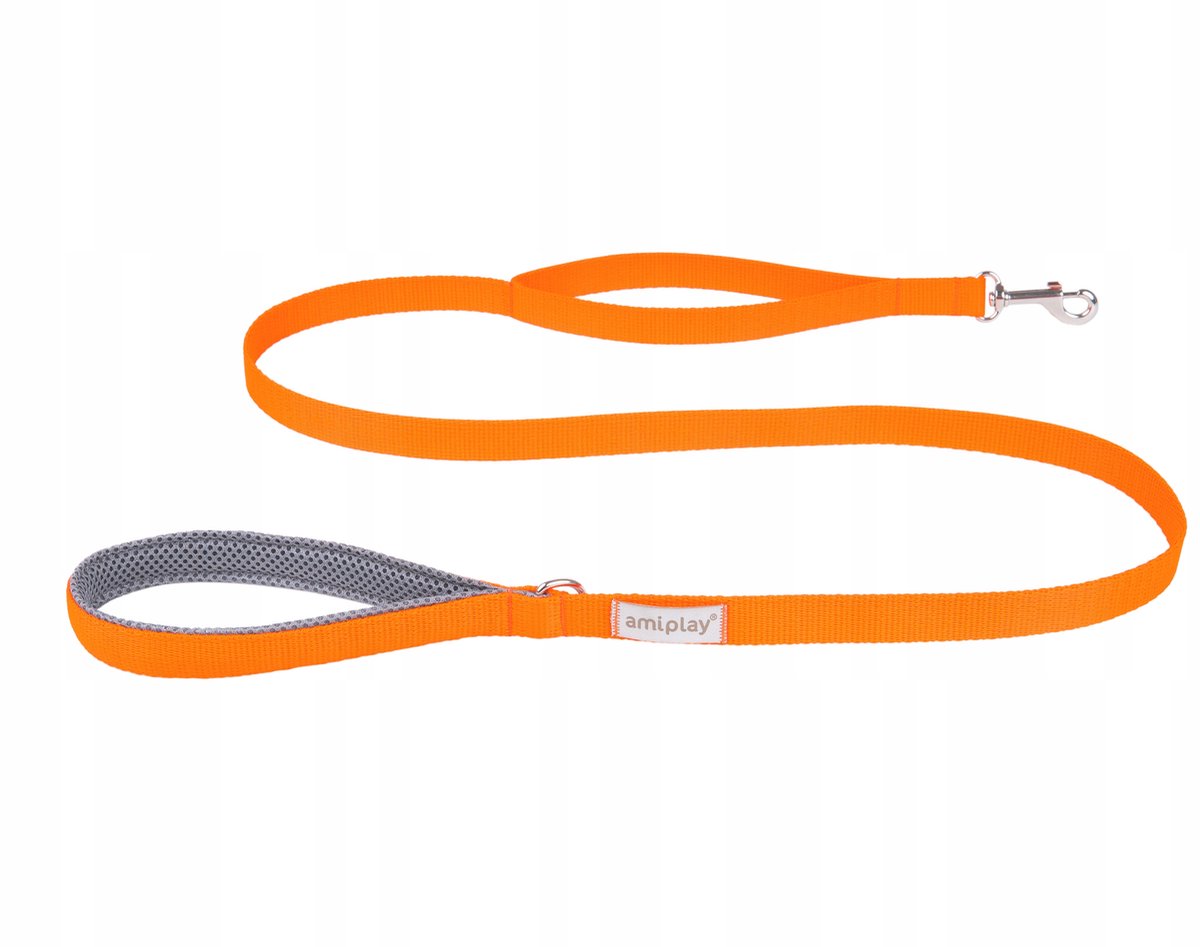 Amiplay Samba Hondenlijn M - Oranje, 150x2 cm