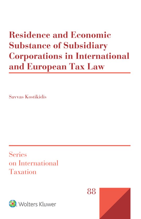 Residence and Economic Substance of Subsidiary Corporations  ... - cover
