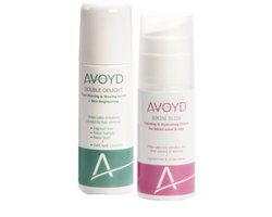 Avoyd Pigmentatiepakket vrouw - Set van 2 producten - Avoyd Double Delight 90ml + Avoyd Bikini Bliss 50ml - Voorkomt ingegroeide haartjes, scheerirritatie, scheerbultjes & pigmentatie