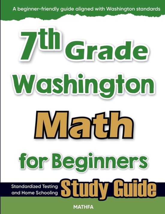 7th Grade Washington Math for Beginners - cover