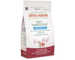 Almo Nature HFC Kattenvoer Droog Adult Sterilised Varken - 1,2 kg