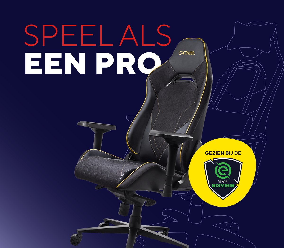 Trust GXT 721 Ruya Pro Gaming Stoel Zwart/Grijs - afbeelding 2