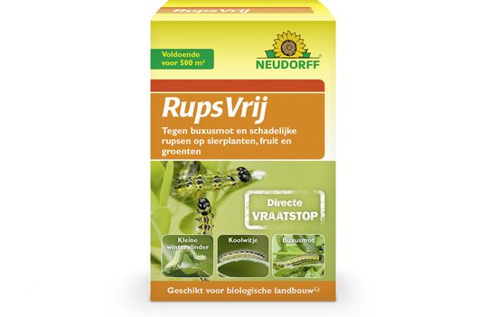 Neudorff RupsVrij Xentari 25g - Tegen buxusmot en schadelijke rupsen op sierplanten, fruit en groenten