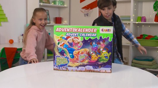 Calendrier De L'Avent Slime 2025 – 24 Surprises, 12 Slimes, +40 Mix, Paillettes, Pendentifs – Coffret Créatif Noël Enfant