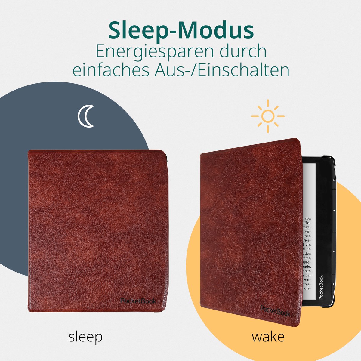 PocketBook Era 16 GB + Bruin hoesje (shell cover) - afbeelding 3