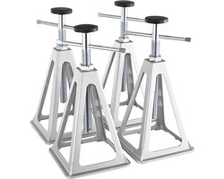 CINK & Co Camperkrikken 4-Pack - Aluminium Stabilisatiekrikken 2720 kg - Verstelbare Nivelleersteunen 28-43,5 cm - Voor Camper, Caravan en Trailer