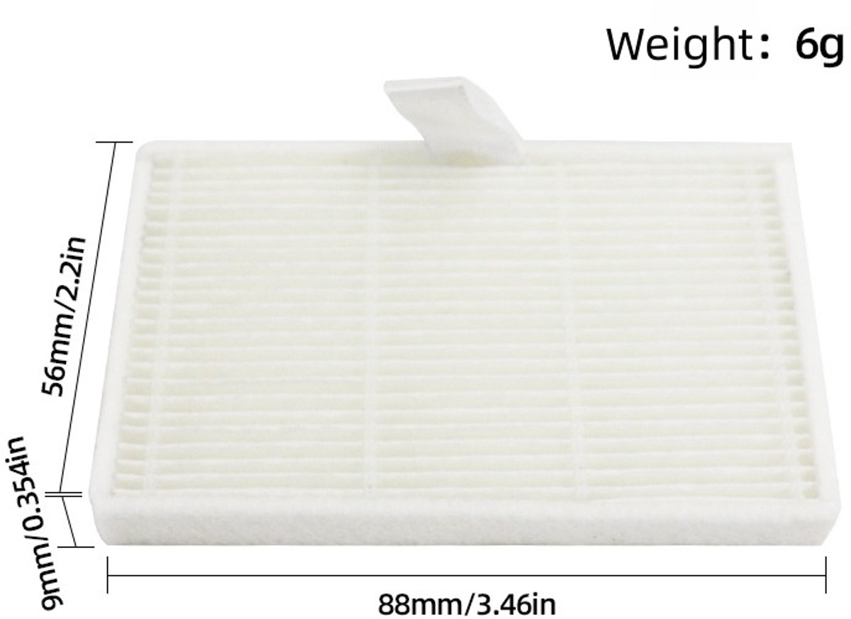 Vervangende Onderdelen - 15-Delige - Geschikt voor Tapo RV30 Max Plus/RV20 Max Plus Robotstofzuiger - 1 Rolborstel, 4 Zijborstels, 3 HEPA-Filters, 3 Stofzakken, 4 Dweilpads - Accessoireset — afbeelding 3