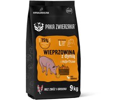 Paka Zwierzaka - Droogvoer voor Honden - Varkensvlees & Pompoen - Brokken L - Natuurlijk & Graanvrij - Ondersteunt Spijsvertering & Immuunsysteem - 9 kg