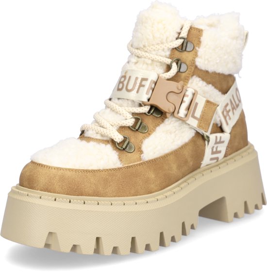 Buffalo Aspen Cognac Boots met Klikgesp