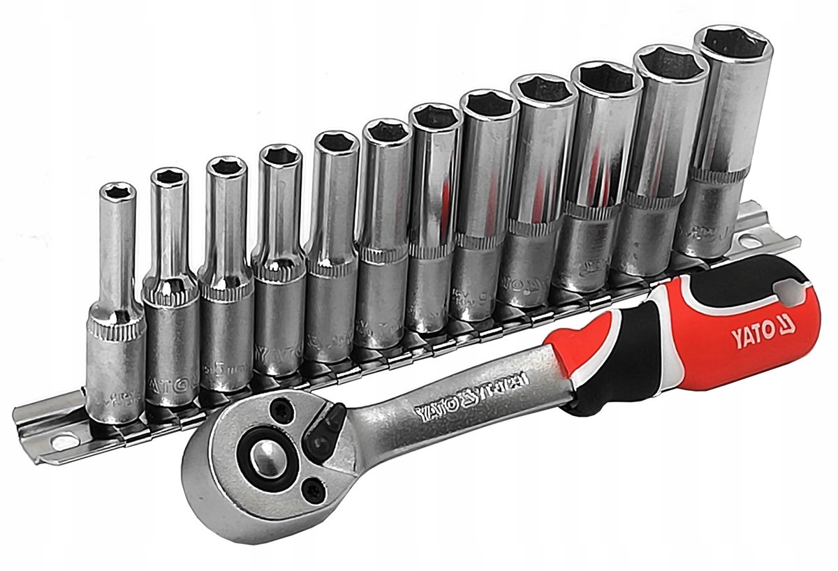 Yato Dopsleutelset 1/4" Lang 4-13mm - 11 Stuks