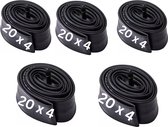Set van 5 (EWheel) binnenbanden Fatbike 20X4.0 - Anroc - voor Super73 - Knaap - Phatfour en Ouxi