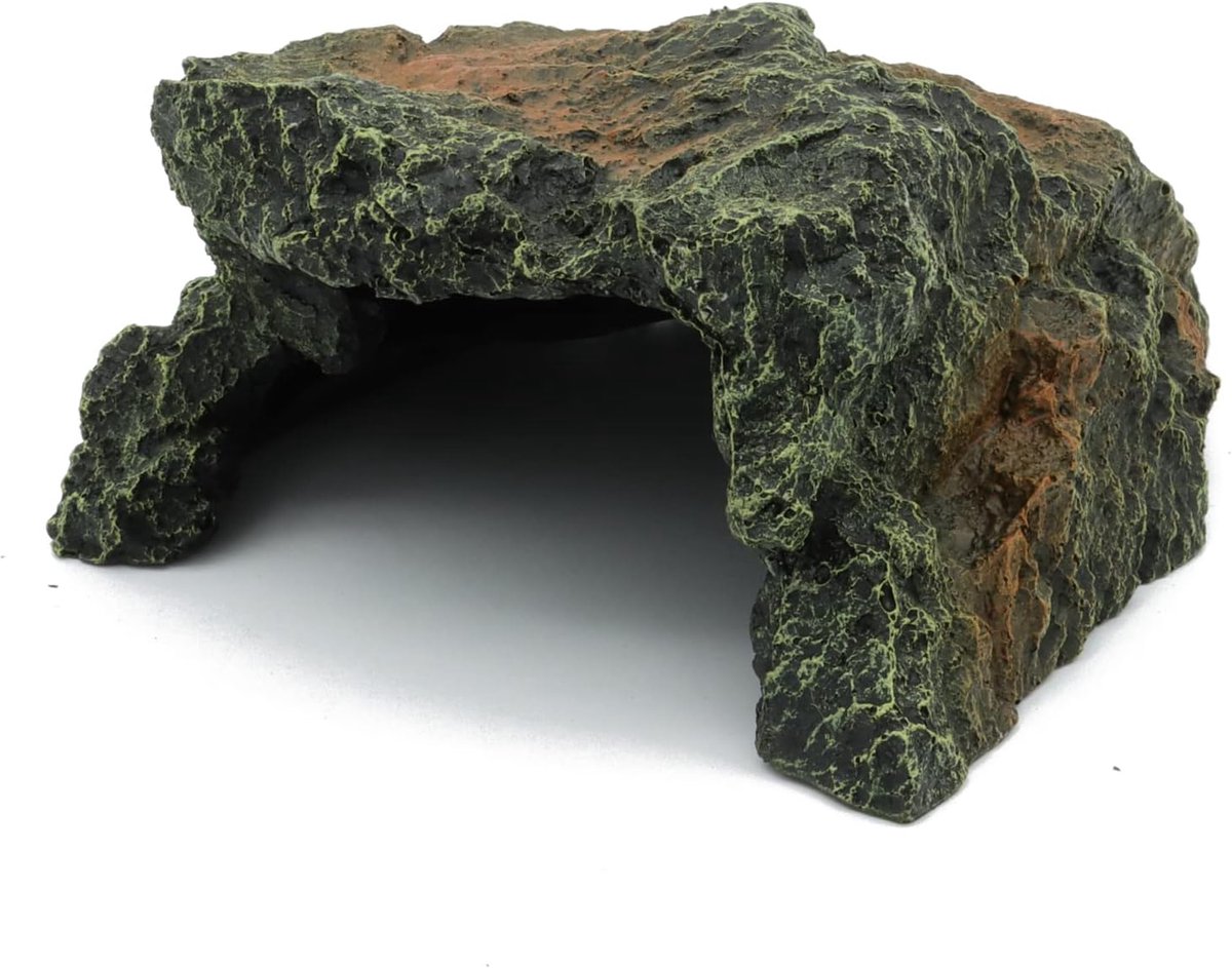 Daity Schuilplaatsen voor reptielenrotsen - decoraties voor aquariumhabitats - schuilplaatsen voor schildpadden - geschikt voor hagedissen - schildpadden - reptielen - amfibieën en vissen.