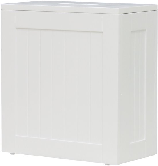 Speelgoedopbergkast Witte badkamer opbergkast 31x17x33cm MDF kast compact praktisch klein meubel voor handdoeken toiletartikelen badkamermeubel opbergen