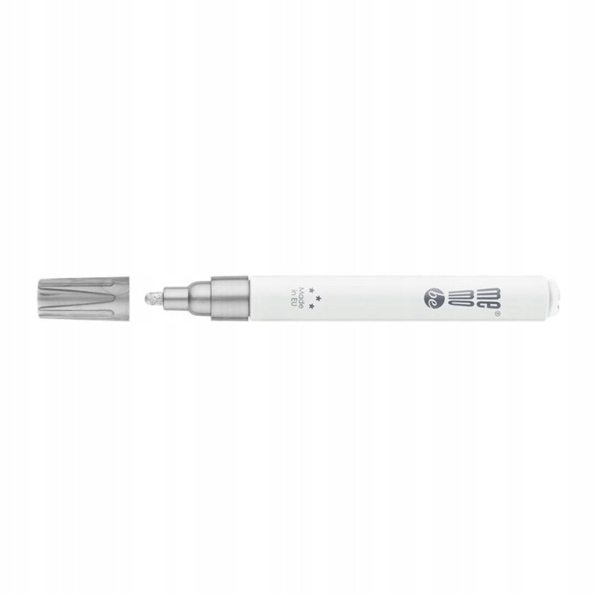 MemoBe MM301 Oliegebaseerde Marker, Ronde Punt 2-4mm, Zilver