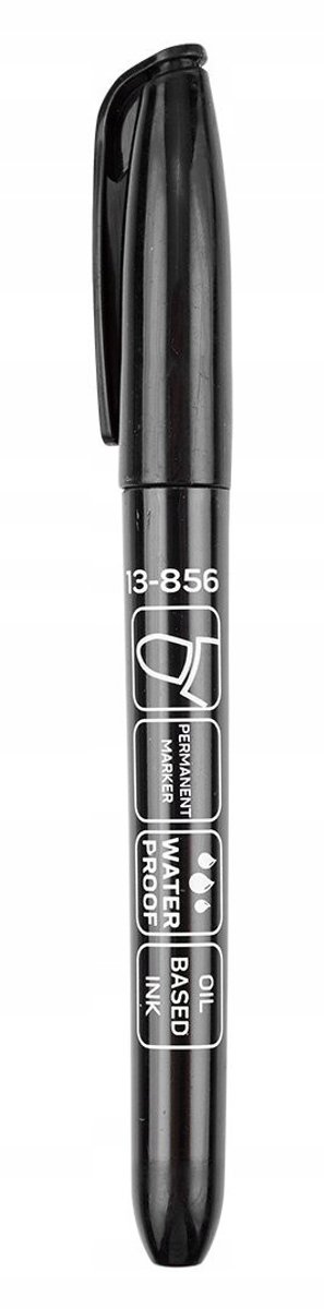 NEO 13-856 Bouwmarker Zwart Permanent Waterdicht Oliebasis 4 Stuks