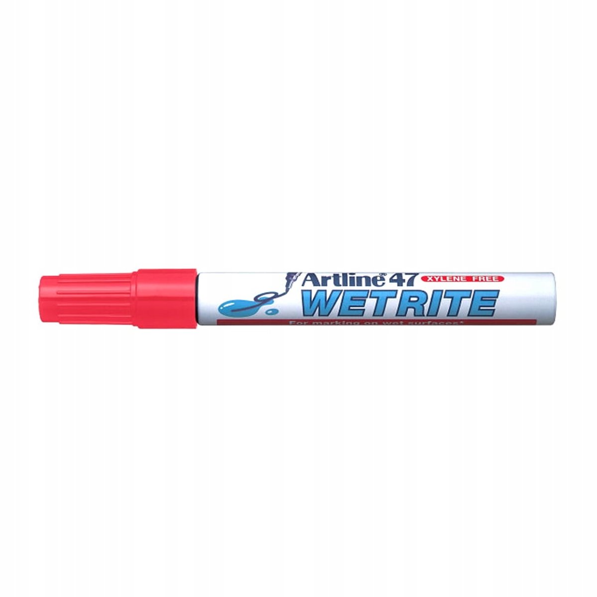 Artline 47 Wetrite Marker - Permanent, Rood, voor Natte Oppervlakken