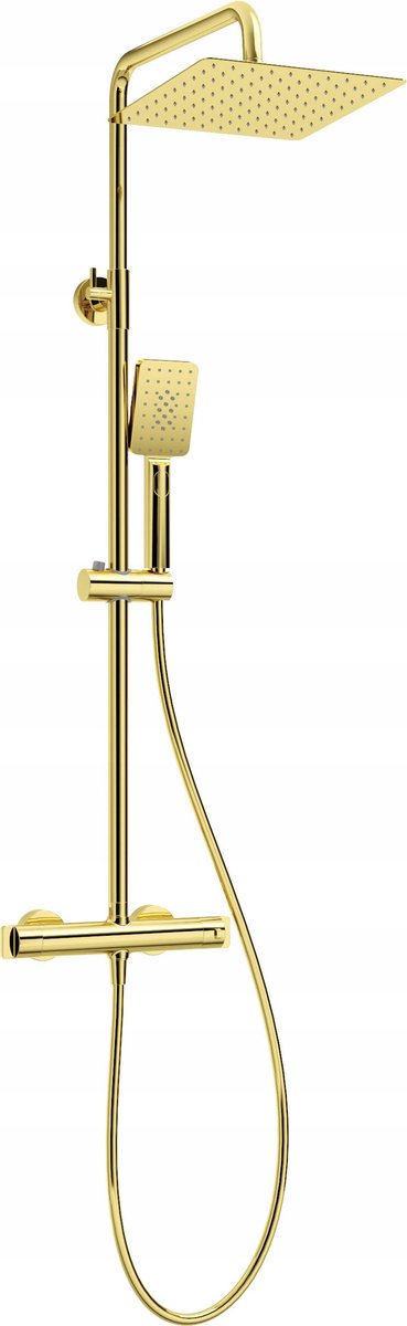 Deante Douchekolom NAC Z4HT Thermostatische Douchekraan Goud