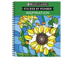Omslag van Brain Games Sticker by Number Inspiration [with Sticker(s)]