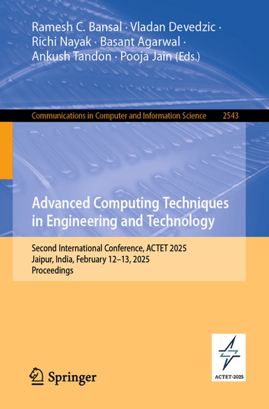 Communications in Computer and Information Science2543- Adva ... - cover