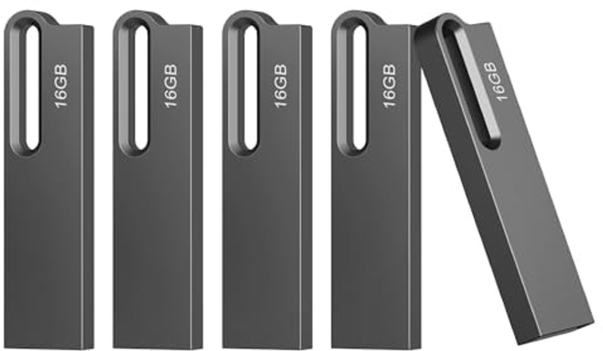 16 GB USB-Stick 5-Pack - Hoge Snelheid Mini Geheugenstick voor Computer en Laptop