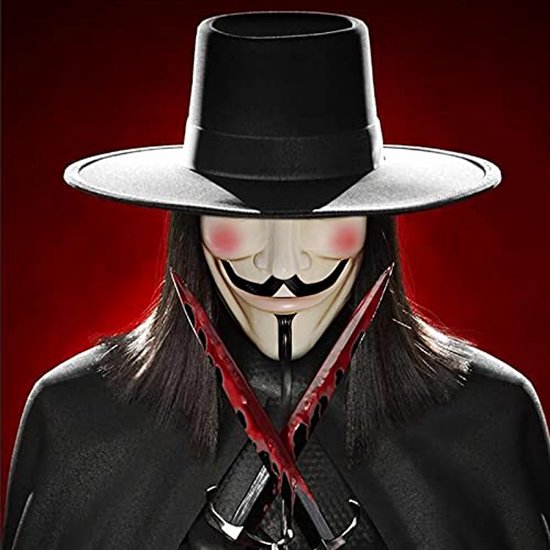 V For Vendetta Guy Fawkes Masker Anoniem Halloween En Cosplay Maskers v-for-vendetta-guy-fawkes-masker-anoniem-halloween-en-cosplay-maskers