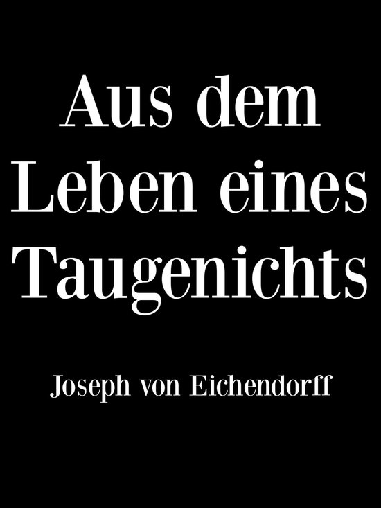 Aus dem Leben eines Taugenichts - cover