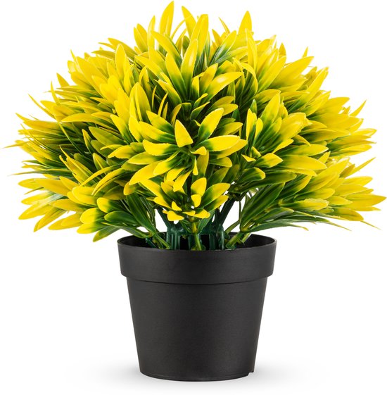 Plante artificielle Soleil Yellow en pot 22cm UV - pour l'intérieur et l'extérieur