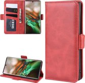 Samsung Galaxy Note 10 , bibliothèque 3 en 1 de Luxe , rouge - Coque de téléphone adaptée pour: Samsung Galaxy Note 10