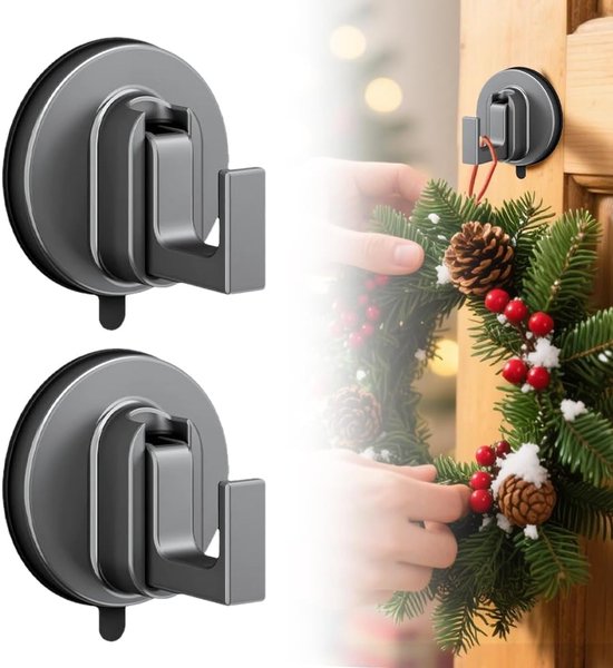 Krachtige Zuignaphaken - 6-pack Heavy Duty Vacuümzuighaken voor Badkamer, Keuken en