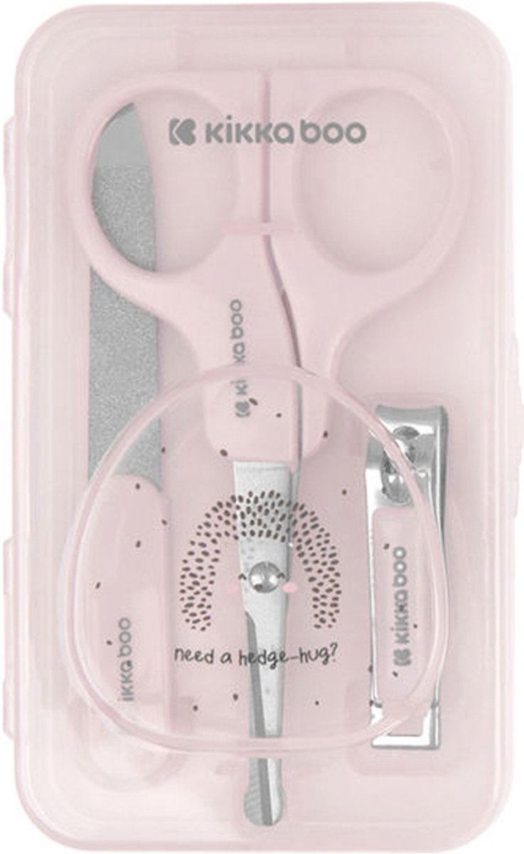 Kikkaboo Hedge-Hugs Manicure Set - Roze