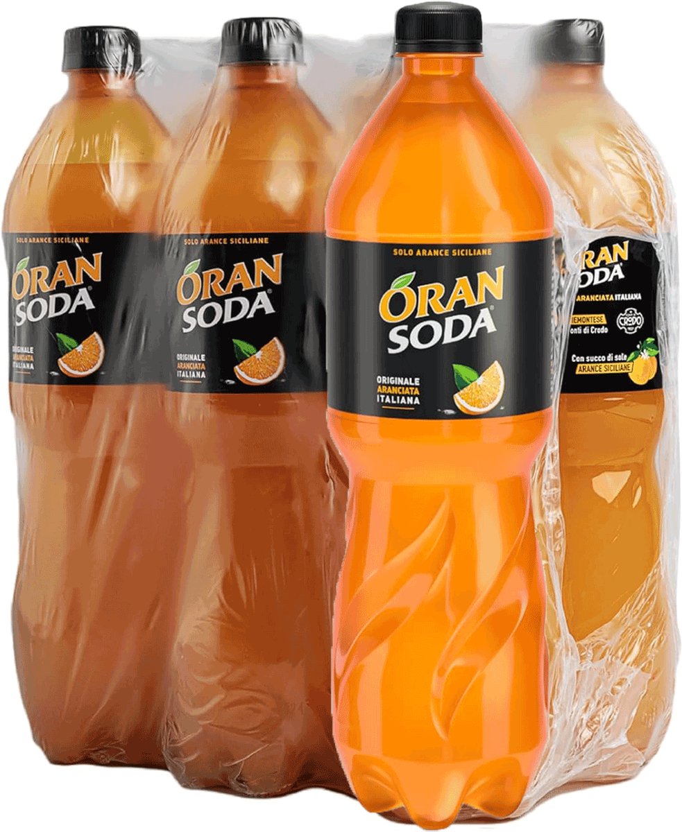 OranSoda L'Originale 1L - Lemon Soda - frisdrank - 6 x 1ltr
