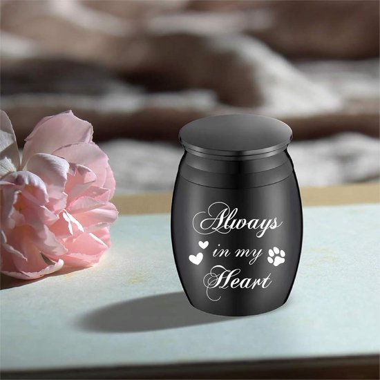 Mini urn vogel blauw - brons online bij