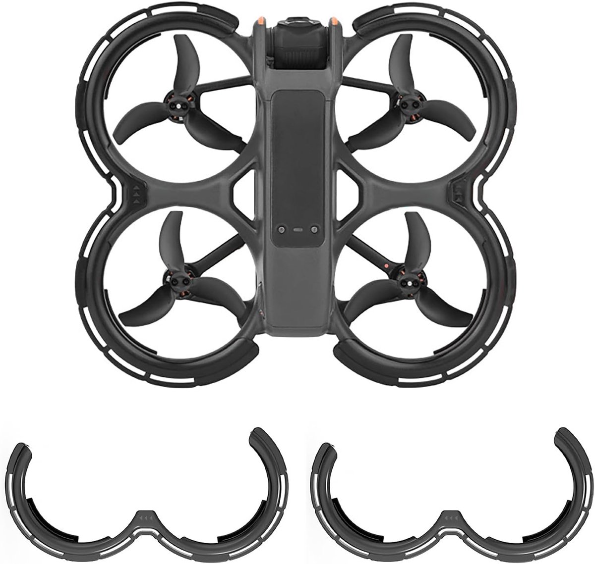 Avatar 2 Propeller Protector - DJI Avata - Beschermende Drone - Schokbestendige Propellerbescherming - Fly More Combo Drone Accessoires - Zwart