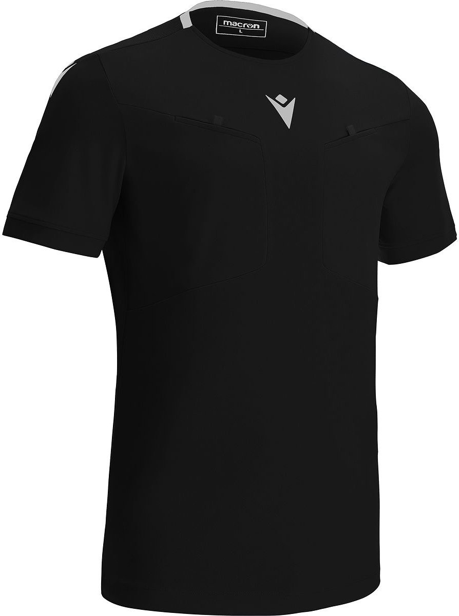 Macron Frisk Scheidsrechtersshirt Korte Mouw Heren - Zwart | Maat: S