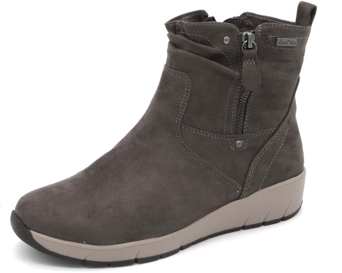 Jana Dames Enkellaars - 26497-231 Taupe - Wijdte H - Maat 39